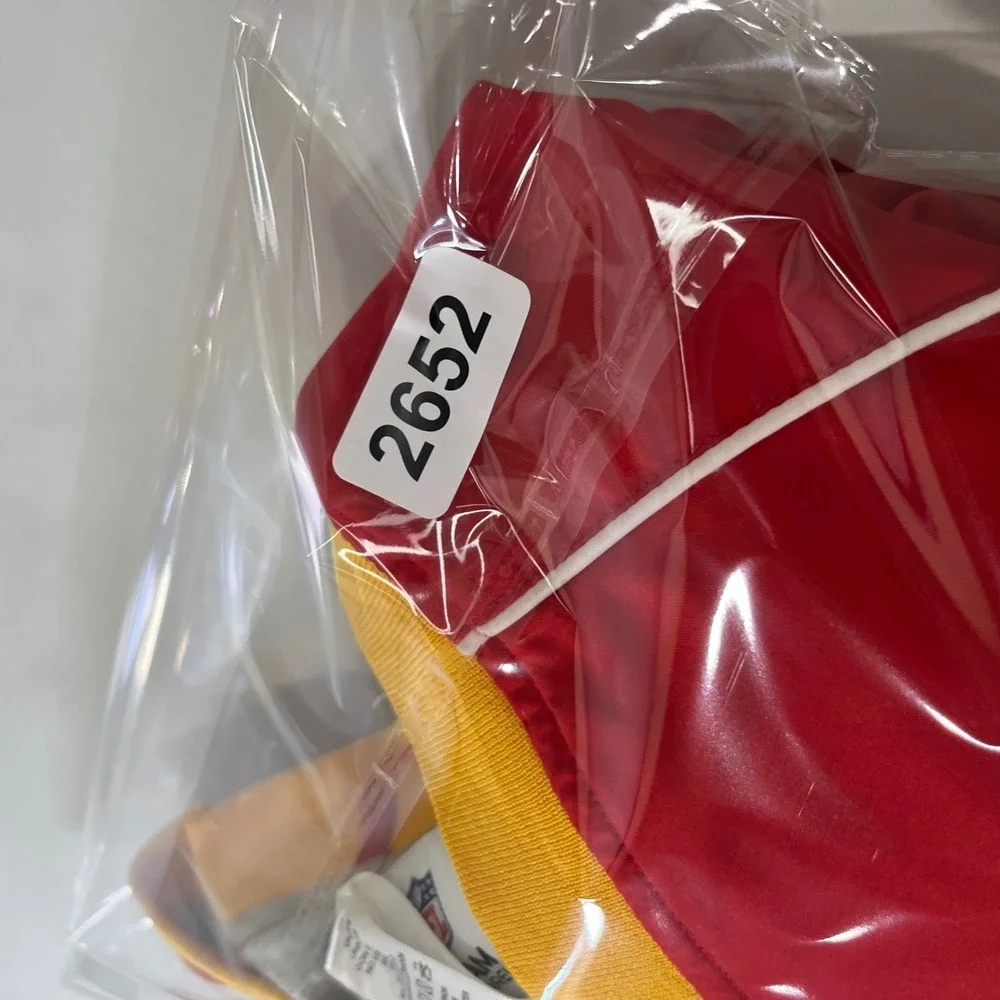 NFL Team Apparel Kansas City Chiefs Pullover Windbreaker Mens Size M Red Yellow